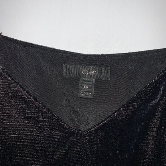 J.Crew Velvet Peplum Tank Top - Picture 6 of 12